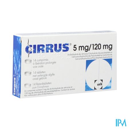 Cirrus 5mg/120mg 14 compr. lib. prol.