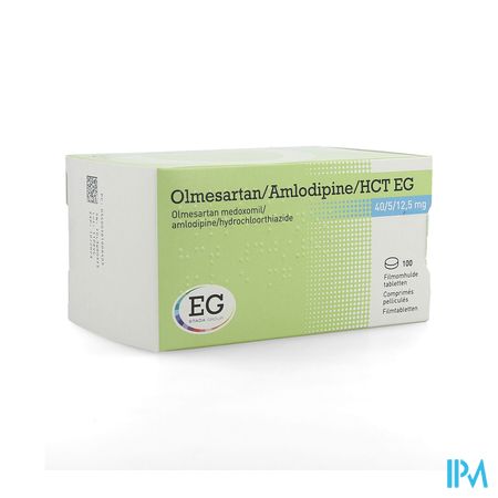 Olmesartan/Amlodipin/Hct EG 40/ 5/12,5 Comp Pel100 1
