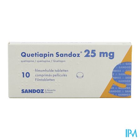 Quetiapin Sandoz Filmomh Tabl 10 X 25mg 2
