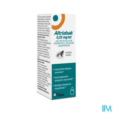 Altriabak 0,25mg/ml Gutt Oculaires Fl 5ml