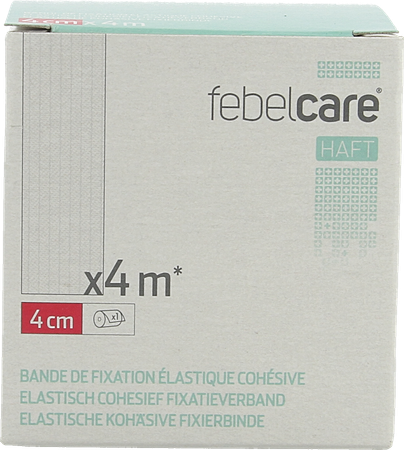 Febelcare Haft Elas. Cohesief Fixatieverb. 4cmx4m 1