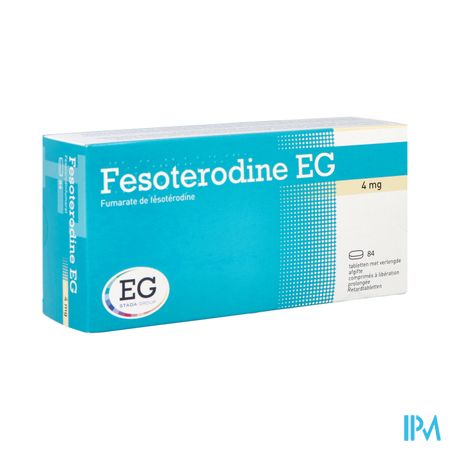 Fesoterodine EG 4Mg Verlengde Afgifte Tabl  84