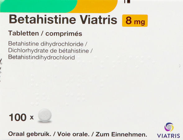 Betahistine Viatris 8mg Comp 100 2