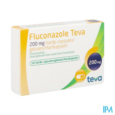 Fluconazole Teva Caps 10 X 200mg