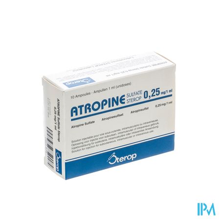 Atropine Sulf Amp 10 X 1 X 0,25mg/1ml Ud