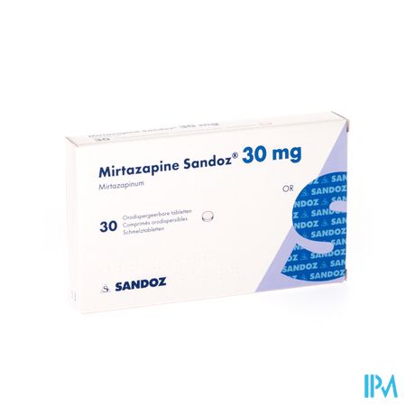 Mirtazapine Sandoz 30mg Orodisp Tabl 30