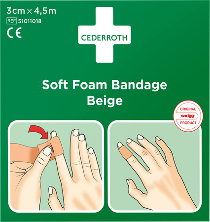 Cederroth Soft Foam Bruin 3cmx4,5m 51011018 1