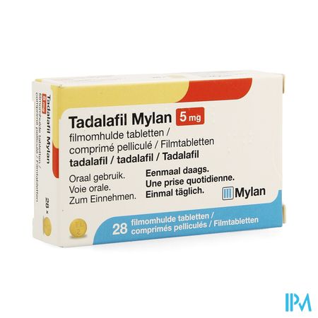 Tadalafil Mylan 5mg Comp Pell 28 X 5mg