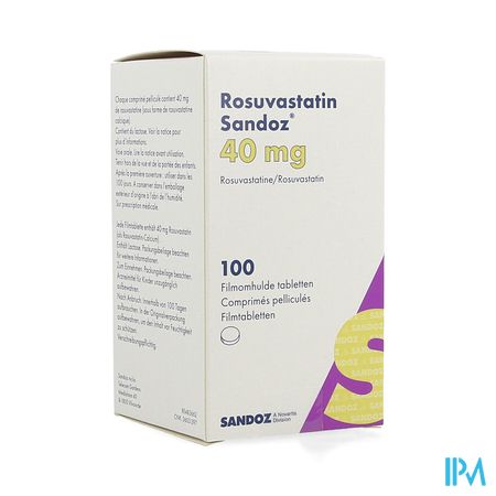 Rosuvastatin Sandoz 40mg Filmomh Tabl 100 Hdpe