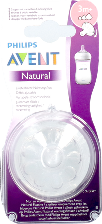 Philips Avent Natural 2.0 Zuigspeen Variabel SCF045/27 1