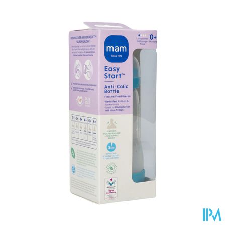 Mam Biberon Easy Start A/colique Matt Bleu 260ml