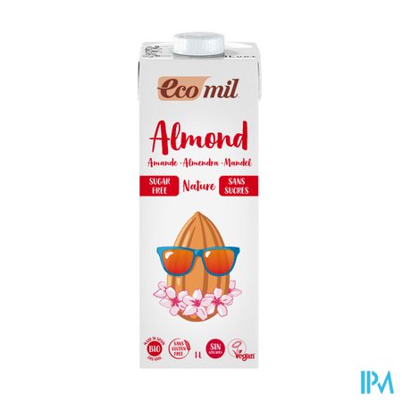 Ecomil Lait Amande Sans Sucre 1l