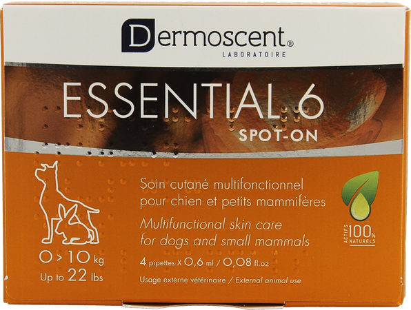 Essential 6 Spot-on Hond 1-10kg Pipet 4x0,6ml 5