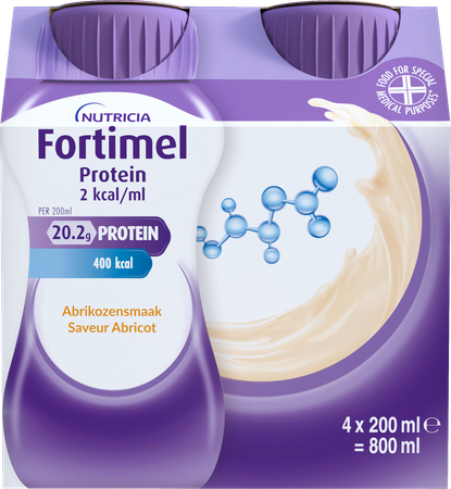 Fortimel Protein 2kcal Abrikoos 4x200ml 3