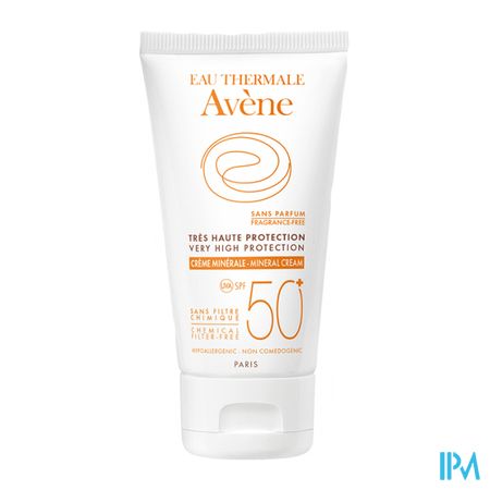 Avene Zonnecreme Minerale Z.hoge Besch.spf50+ 50ml 4
