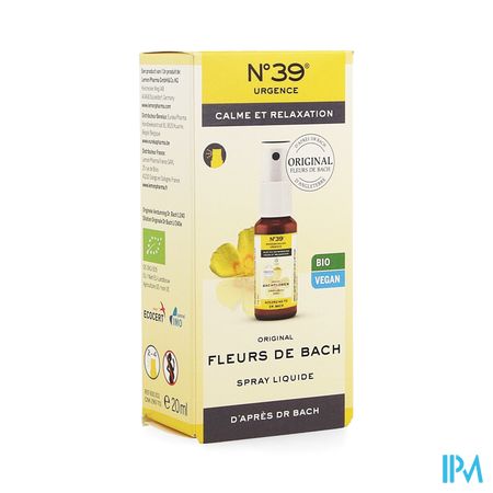 Fleurs de Bach Bio N°39 Urgence Spray 20ml