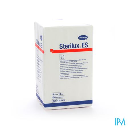 Sterilux Es 10x10cm 12l.nst. 100 P/s