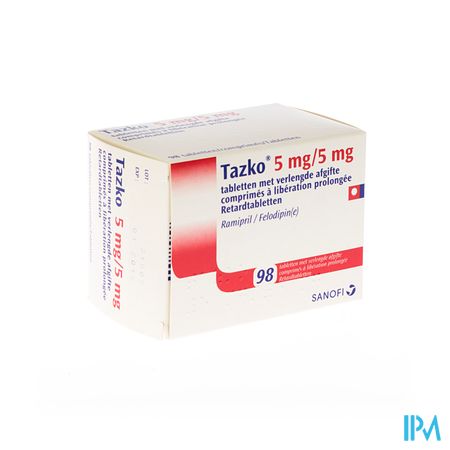 Tazko 5,0/5,0mg Liberat Prolon Comp 98 X 5