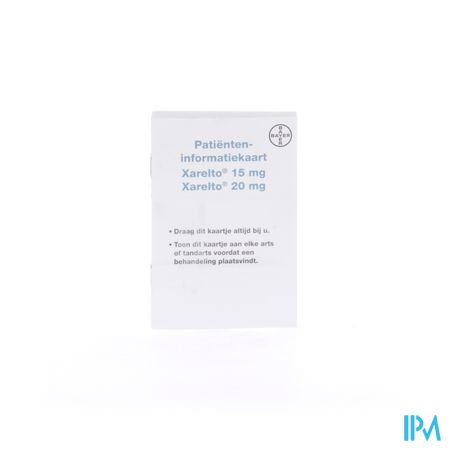 Xarelto 15mg Filmomh Tabl 98 X 15mg 2