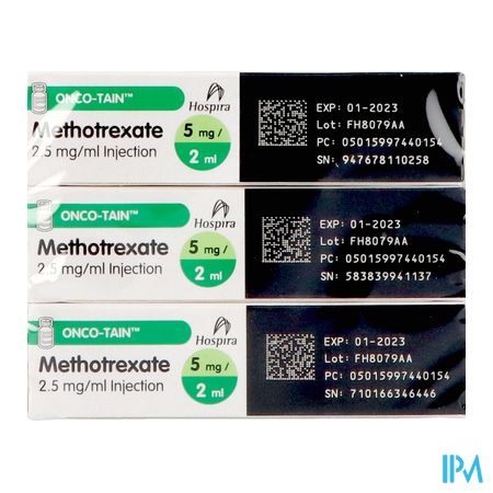 Ledertrexate 5mg Fl Inj 12x 5mg/2ml 3