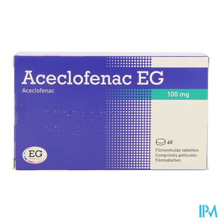 Aceclofenac EG 100Mg Filmomh Tabl  60X100Mg