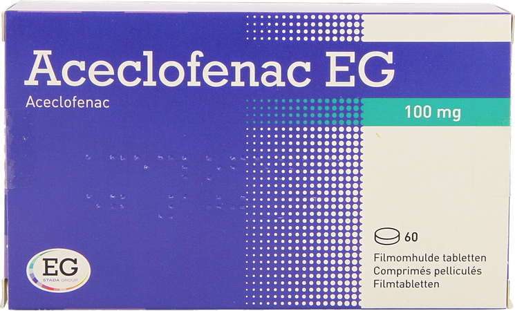 Aceclofenac EG 100Mg Filmomh Tabl  60X100Mg