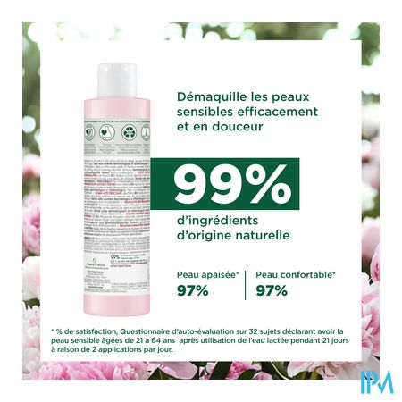 Klorane Gezicht Pioenroos Bio Melk.rein.water200ml 5