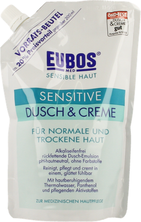 Eubos Creme Douche Sensitive Refill 400ml 1
