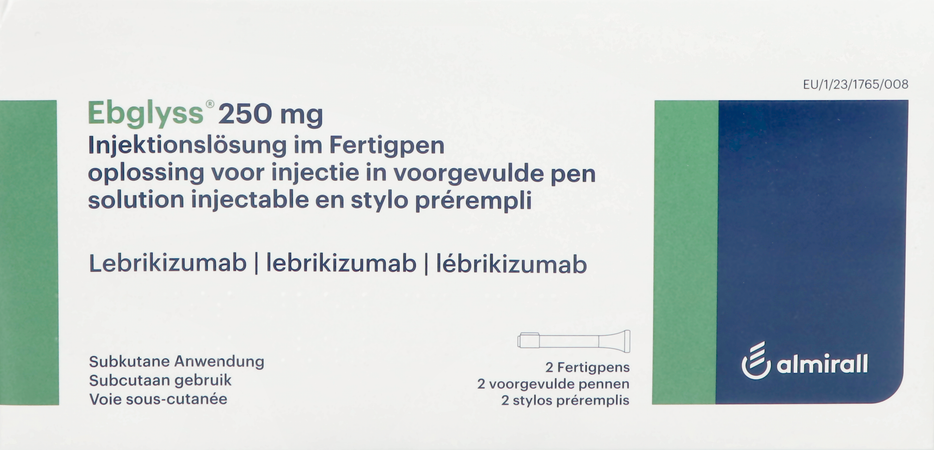 Ebglyss 250mg Sol Inj Stylo Prerempli 2x2ml 2