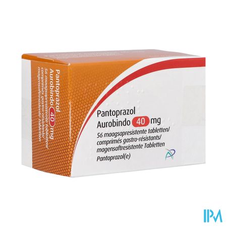 Pantoprazol Aurobindo 40mg Maagsapresist. Tabl 56