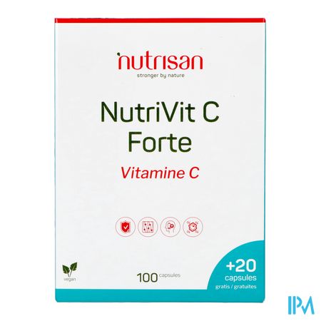 Nutrivit C Forte V-caps 100+20 Gratuites Nutrisan 1