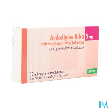 Amlodipine Krka 5mg Comp 56 X 5mg