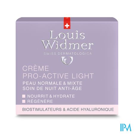 Widmer Nuit Creme Pro-active Light Parf Pot 50ml