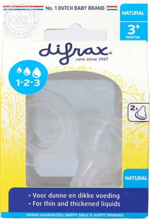 Difrax Flessenspeen Natural 1-2-3 674 4