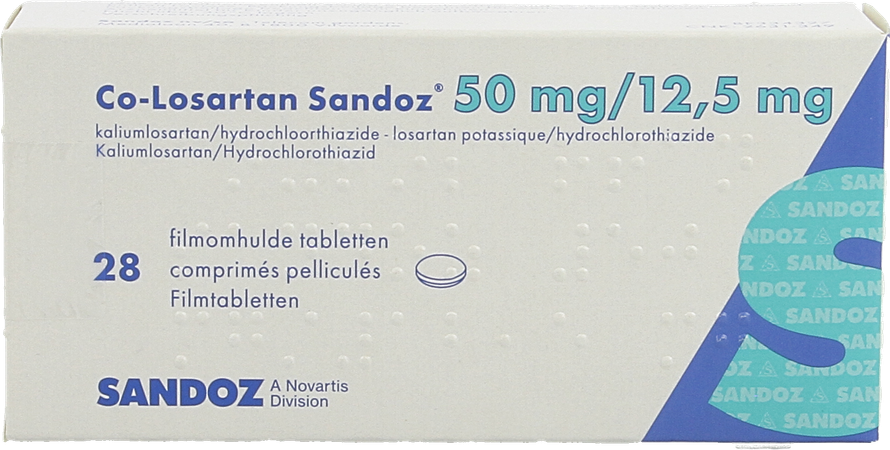 Co Losartan Sandoz 50mg/12.5mg Filmomh Tabl 28 2