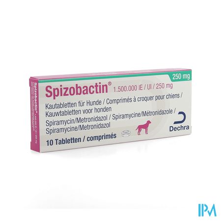 Spizobactin 1.500.000ie/250mg Hond Kauwtabl 10