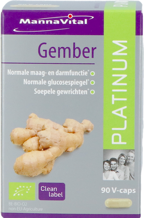 Mannavital Gember Platinum V-caps 90 2