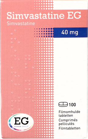Simvastatine EG 40Mg Filmomh Tabl 100X40Mg Flacon 1