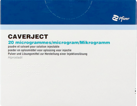 Caverject Pulv Lyoph 5x20ug Ser Inj 3