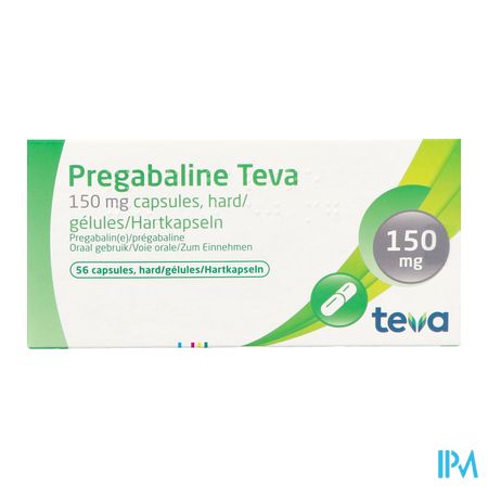 Pregabaline Teva 150mg Caps Hard 56 X 150mg 3