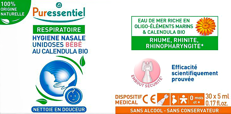 Puressentiel Ademhal. Unidose Neushyg. Baby 30x5ml 1