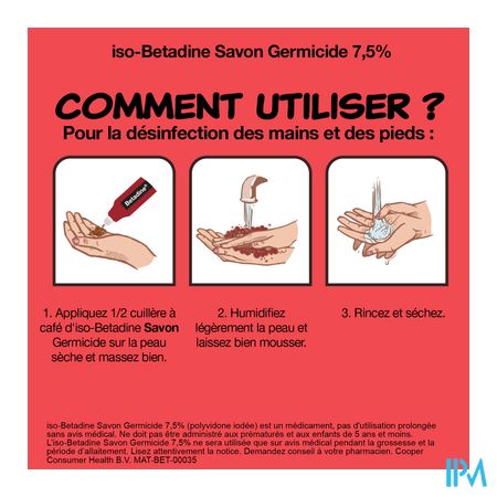 Iso Betadine Germicide Zeep 7,5% 125ml 6