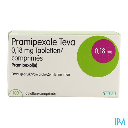 Pramipexole Teva 0,18mg Tabl 100 3