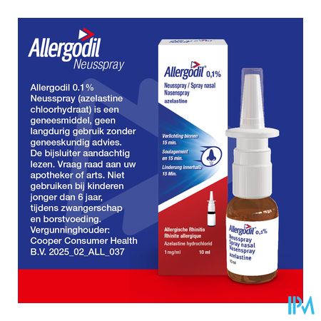 Allergodil Spray Nasal Fl 10ml 8