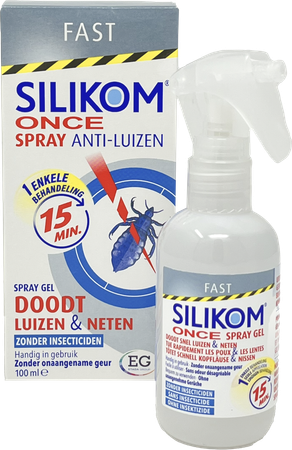 Silikom Once Spray Gel A/Luizen              100Ml 2