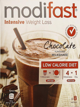Modifast Intensive Choco Flavoured Milkshake 8x55g 1