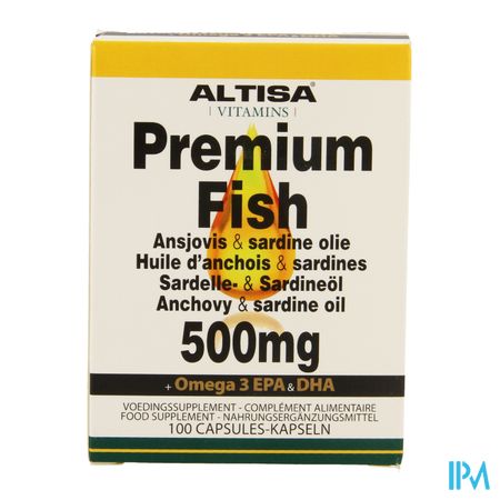 Altisa Ansjovis-sardine Olie 500mg Caps 100 1