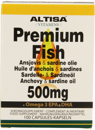 Altisa Ansjovis-sardine Olie 500mg Caps 100 1