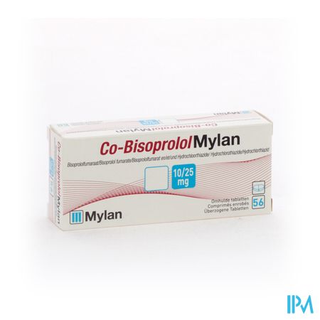 Co Bisoprolol Viatris 10mg/25,0mg Drag 56 1