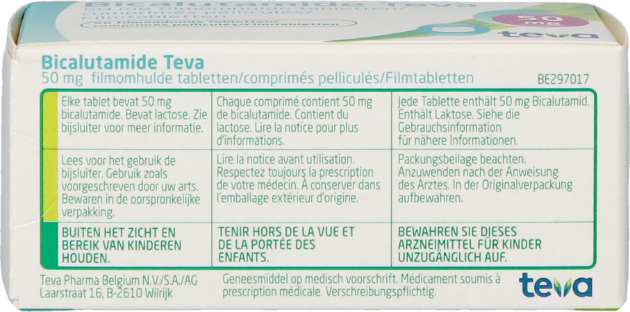Bicalutamide Teva Comp Pell 56 X 50mg 3